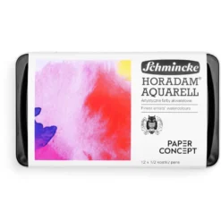 Zestaw akwareli w półkostkach Horadam Aquarell - Schmincke x PaperConcept - 12 szt.