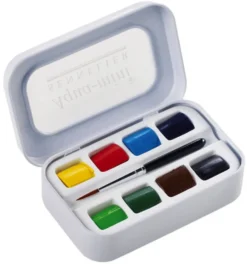 Zestaw akwareli w półkostkach l'Aquarelle Aqua-mini - Sennelier - 8 szt.