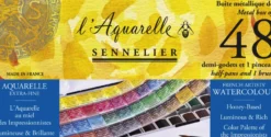 Zestaw akwareli w półkostkach l'Aquarelle - Sennelier - 48 szt.