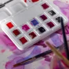 Zestaw akwareli w półkostkach Pocket Box Pinks & Violets - Van Gogh - 12 kolorów