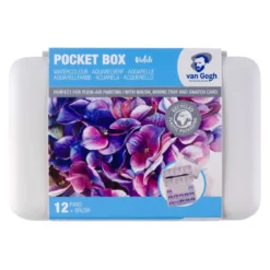 Zestaw akwareli w półkostkach Pocket Box Pinks & Violets - Van Gogh - 12 kolorów