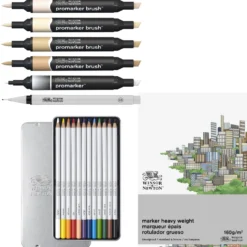 Zestaw artystyczny Mixed Media Fashion - Winsor & Newton - 19 pcs