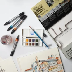 Zestaw artystyczny Mixed Media Urban Sketching - Winsor & Newton - 16 pcs