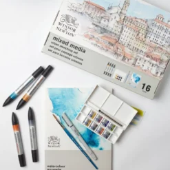 Zestaw artystyczny Mixed Media Urban Sketching - Winsor & Newton - 16 pcs