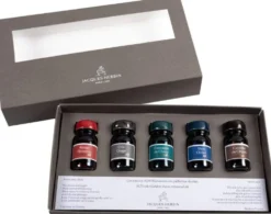 Zestaw atramentów 1670 w butelce - J.Herbin - 5 kolorów x 10 ml