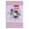 Zestaw brokatowych notesów A6 - Bruynzeel - 140 g 3 szt.