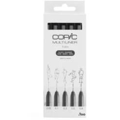 Zestaw cienkopisów Copic Multiliner - Black 5 szt.