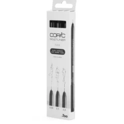 Zestaw cienkopisów Copic Multiliner Fine - Black 3 szt.