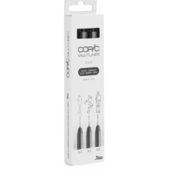 Zestaw cienkopisów Copic Multiliner Medium - Black 3 szt.