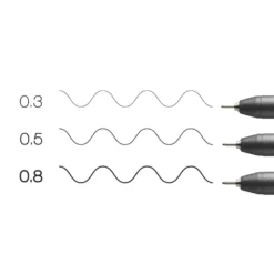 Zestaw cienkopisów Copic Multiliner Medium - Black 3 szt.