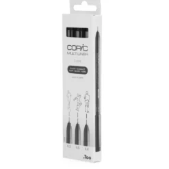 Zestaw cienkopisów Copic Multiliner Medium - Black 3 szt.