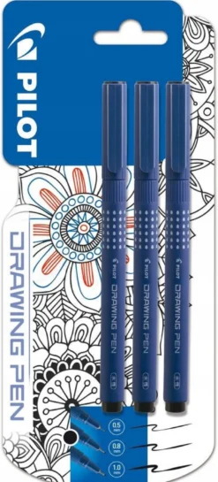 Zestaw cienkopisów Drawing Pen - Pilot - 3 szt.