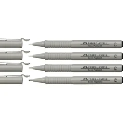 Zestaw cienkopisów Ecco Pigment - Faber-Castell - 4 szt.
