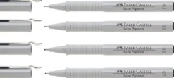 Zestaw cienkopisów Ecco Pigment - Faber-Castell - 4 szt.