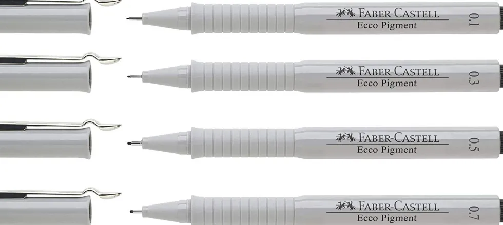 Zestaw cienkopisów Ecco Pigment - Faber-Castell - 4 szt.