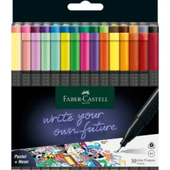Zestaw cienkopisów Grip Finepen - Faber-Castell - 30 kolorów