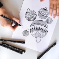 Zestaw cienkopisów kreślarskich Pin 200 Lettering - Uni - 5 szt.