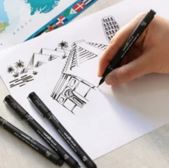 Zestaw cienkopisów kreślarskich Pin 200 Lettering - Uni - 5 szt.