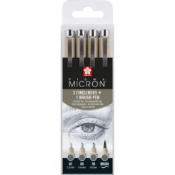 Zestaw cienkopisów Pigma Micron - Sakura - Cool Gray, 4 szt.