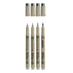 Zestaw cienkopisów Pigma Micron - Sakura - Light Cool Gray, 4 szt.