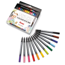 Zestaw cienkopisów Pointliner Colour 0,4 mm - Pentel - 12 szt.