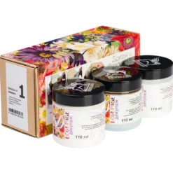 Zestaw do decoupage z klejem i werniksami - Renesans - 3 x 110 ml