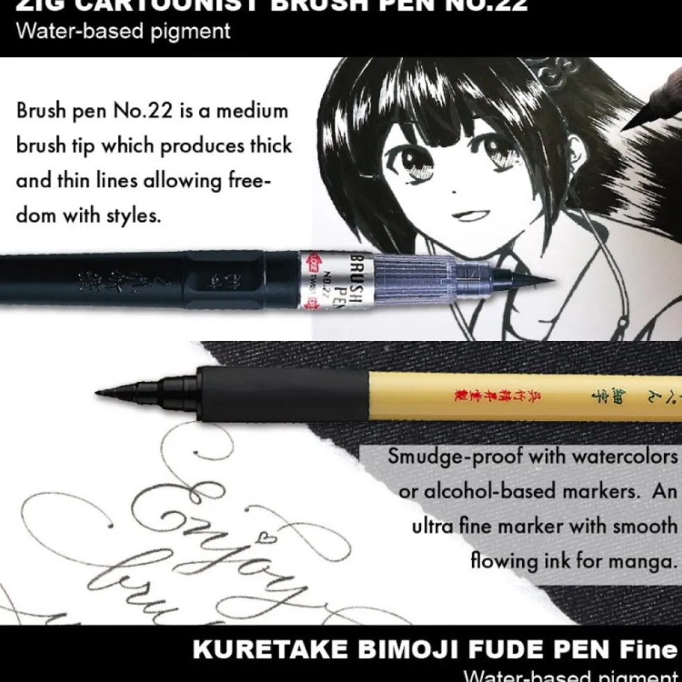 Zestaw do ilustracji Illustration Basic Set 2 Inktober 2025 - Kuretake - 5 szt.