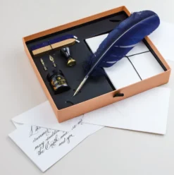 Zestaw do kaligrafii i lakowania z gęsim piórem - Manuscript - Quill Correspondence