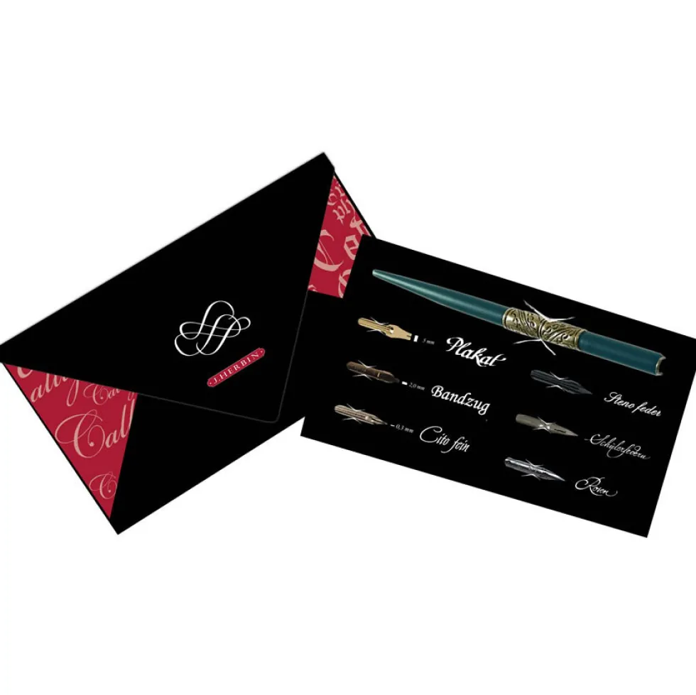 Zestaw do kaligrafii - J.Herbin - Belle Epoque Calligraphy Gift Set, 7 szt.