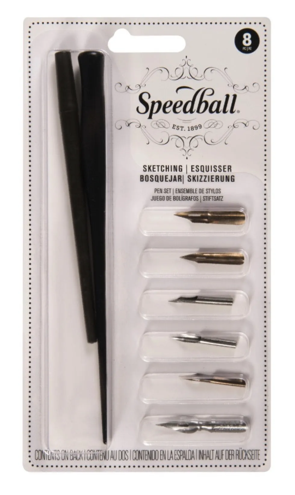 Zestaw do kaligrafii Sketching - Speedball - 8 szt.