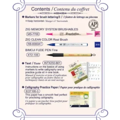 Zestaw do kaligrafii Zig Brush Lettering Starter Set - Kuretake - 5 szt.