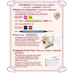 Zestaw do kaligrafii Zig Calligraphy Starter Set - Kuretake - 5 szt.