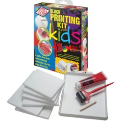 Zestaw do linorytu dla dzieci Block Printing Kit - Essdee - 10 szt.