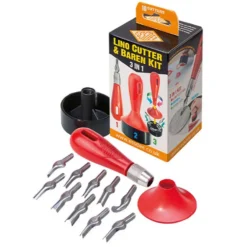 Zestaw do linorytu Lino Cutter & Baren Kit - Essdee - 12 szt.