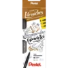 Zestaw do liternictwa Brush Sign - Pentel - Niezmywalne opowieści, 3 szt.