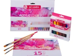 Zestaw do malarstwa akrylowego Combi - Talens Art Creation - 16 szt.