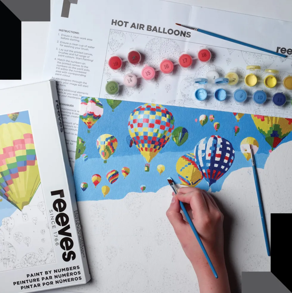 Zestaw do malowania po numerach - Reeves - Balloons