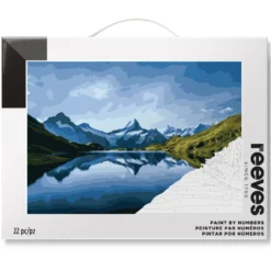 Zestaw do malowania po numerach - Reeves - Mountains