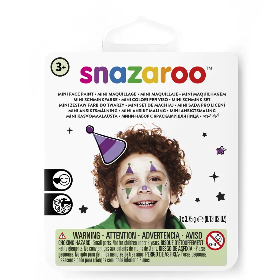 Zestaw do malowania twarzy - Snazaroo - Jester, Mim