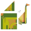 Zestaw do origami - Djeco - Dinozaury, 24 szt.