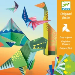 Zestaw do origami - Djeco - Dinozaury, 24 szt.