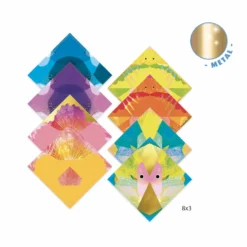 Zestaw do origami - Djeco - Morskie zwierzęta, 24 szt.