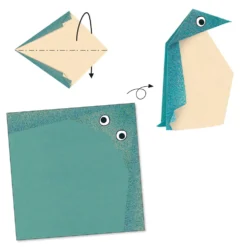Zestaw do origami - Djeco - Zwierzęta polarne, 24 szt.