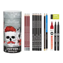 Zestaw do szkicowania tatuaży Tattoo - Cretacolor - 14 szt.