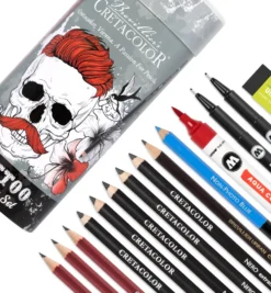 Zestaw do szkicowania tatuaży Tattoo - Cretacolor - 14 szt.