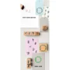 Zestaw drewnianych stempli - Paper Poetry - Flora Wreath, 9 szt.