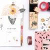 Zestaw drewnianych stempli - Paper Poetry - kwiaty, 6 szt.