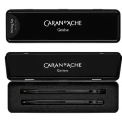 Zestaw długopis 849 i ołówek 844 - Caran d'Ache - Black Code 2 szt.