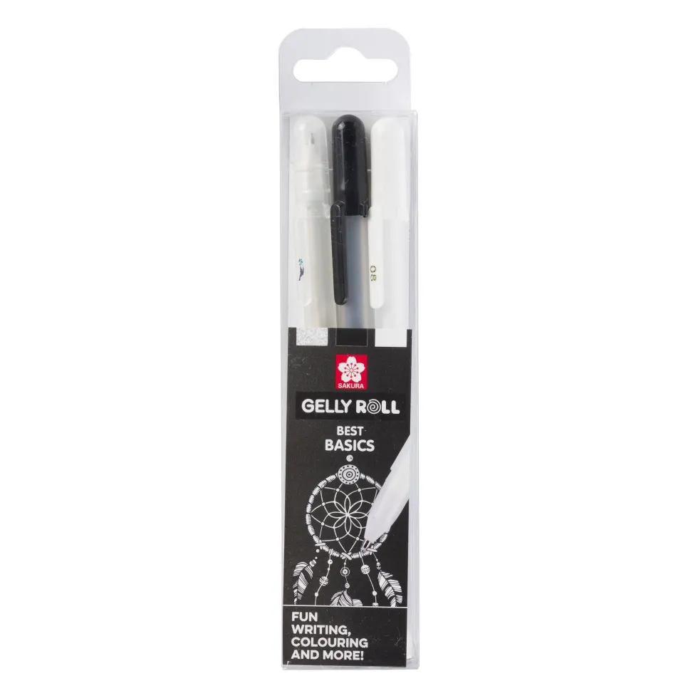 Zestaw długopisów żelowych Gelly Roll Best Basics - Sakura - 3 szt.