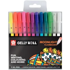 Zestaw długopisów żelowych Gelly Roll - Sakura - Moonlight, 12 szt.